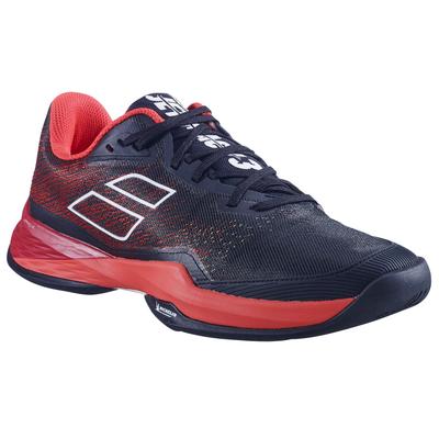 Babolat Mens Jet Mach 3 Tennis Shoes - Black/Poppy Red - main image