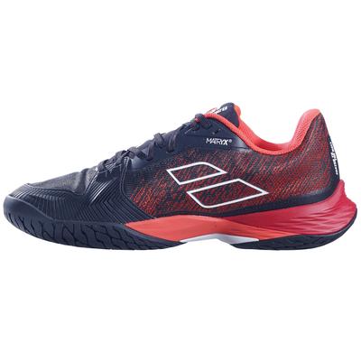 Babolat Mens Jet Mach 3 Tennis Shoes - Black/Poppy Red