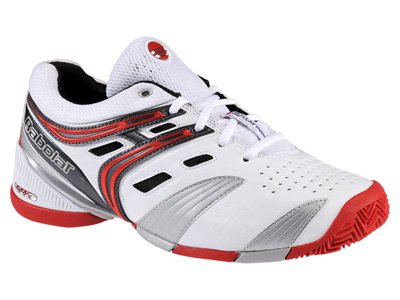 Babolat Mens V-Pro Clay Tennis Shoes - White/Red - main image