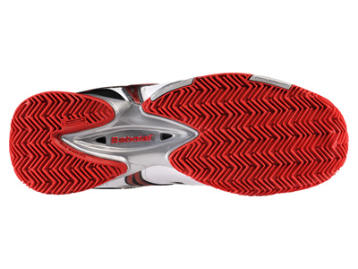 Babolat Mens V-Pro Clay Tennis Shoes - White/Red - main image