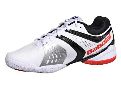 Babolat Mens V-Pro 2 All Court Tennis Shoes - White/Red - main image