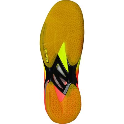 Babolat Mens Shadow Tour Badminton Shoes - Black/Coral/Yellow