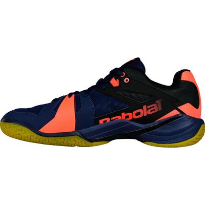 Babolat Mens Shadow Spirit Badminton Shoes - Navy Blue/Fluo Orange