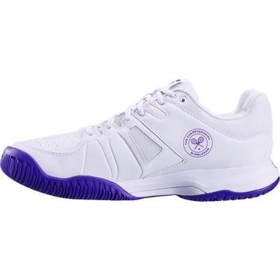 Babolat Mens Pulsion All Court Wimbledon Tennis Shoes - White/Purple - main image