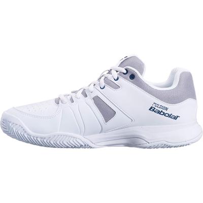 Babolat Mens Pulsion Clay Tennis Shoes - White/Estate Blue - main image