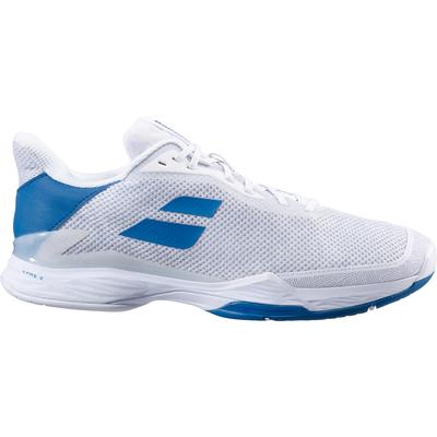 Babolat Mens Jet Tere Tennis Shoes - White/Saxony Blue