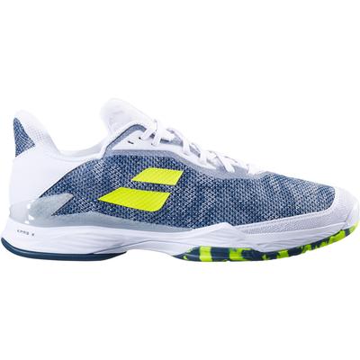 Babolat Mens Jet Tere Clay Tennis Shoes - White/Dark Blue
