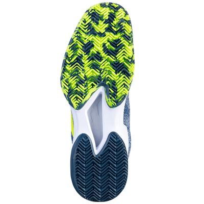 Babolat Mens Jet Tere Clay Tennis Shoes - White/Dark Blue