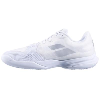 Babolat Mens Jet Mach 3 Wimbledon Grass Court Tennis Shoes - White/Silver