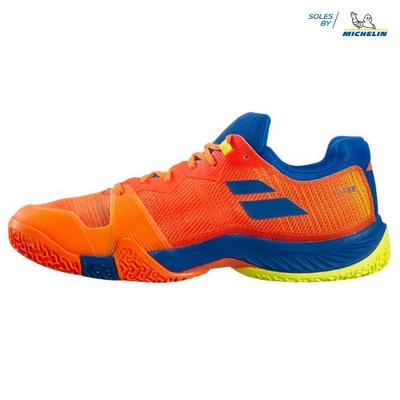 Babolat Mens Jet Premura Padel Tennis Shoes - Orange/Dark Blue