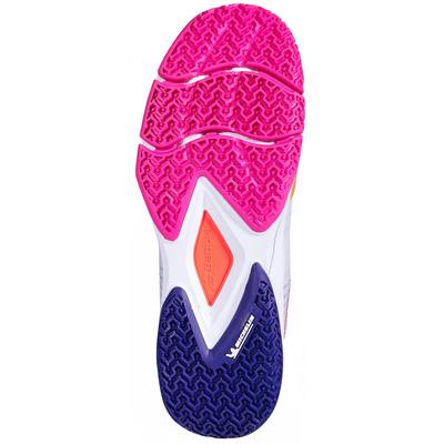 Babolat Womens Jet Ritma Padel Tennis Shoes - Grey/Pink Peacock