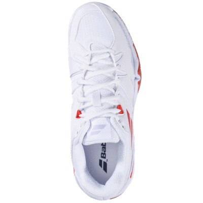 Babolat Womens Shadow Spirit Badminton Shoes - White/Red - main image