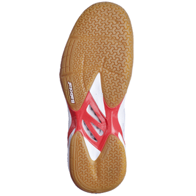 Babolat Womens Shadow Spirit Badminton Shoes - White/Red - main image