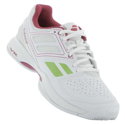 Babolat Womens Pulsion 4 BPM Tennis Shoes - White/Pink - main image
