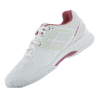 Babolat Womens Pulsion 4 BPM Tennis Shoes - White/Pink - main image