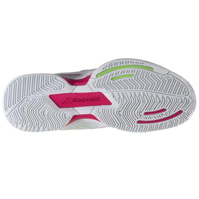 Babolat Womens Pulsion 4 BPM Tennis Shoes - White/Pink - main image