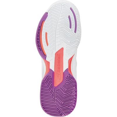 Babolat Womens Pulsion Tennis Shoes - White/Red/Purple - main image