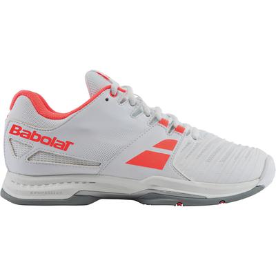 Babolat Womens SFX Tennis Shoes - White/Coral