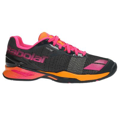 Babolat Womens Jet Tennis Shoes - Grey/Orange/Pink - main image