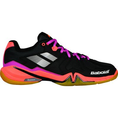 Babolat Womens Shadow Spirit Badminton Shoes - Black/Purple/Pink - main image