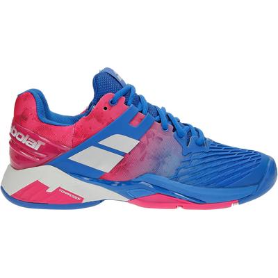 Babolat Womens Propulse Fury Tennis Shoes - Princess Blue/Fandango Pink