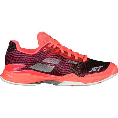 Babolat Womens Jet Mach II Tennis Shoes - Fluo Pink/Silver/Fandango - main image