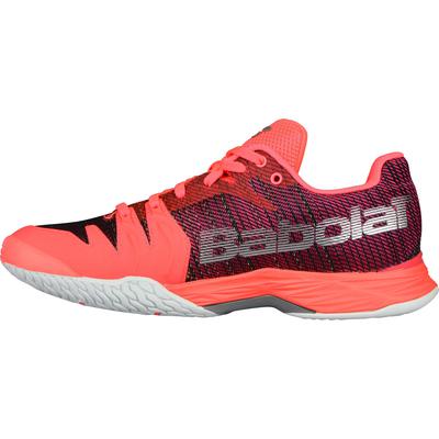 Babolat Womens Jet Mach II Tennis Shoes - Fluo Pink/Silver/Fandango - main image