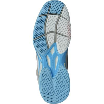 Babolat Womens Jet Mach I Tennis Shoes - White/Sky Blue - main image