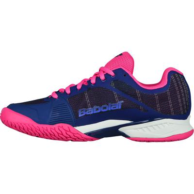 Babolat Womens Jet Mach I Tennis Shoes - Estate Blue/Fandango Pink