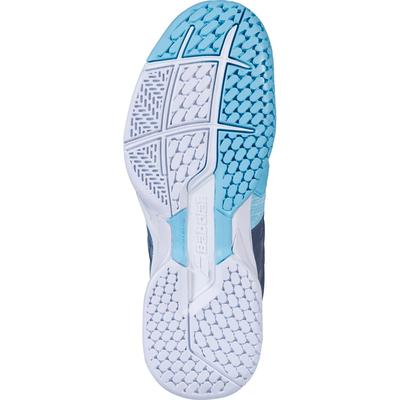 Babolat Womens Propulse Blast Tennis Shoes - Grey/Blue Radiance
