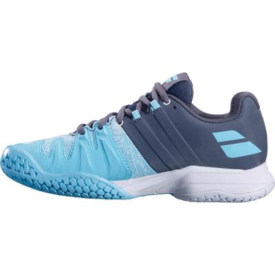 Babolat Womens Propulse Blast Tennis Shoes - Grey/Blue Radiance - main image