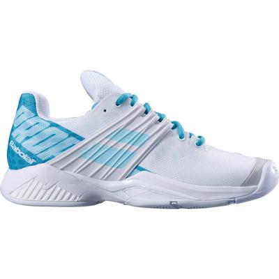 Babolat Womens Propulse Fury Tennis Shoes - White/MintGreen - main image