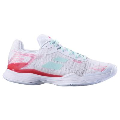 Babolat Womens Jet Mach II Tennis Shoes - White/Pink - main image