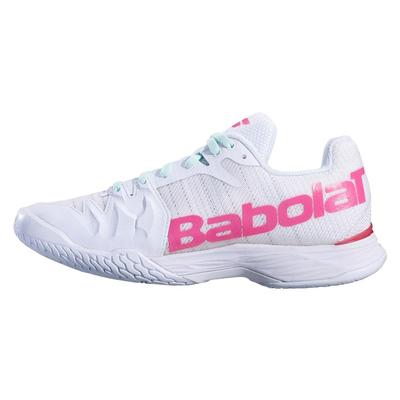 Babolat Womens Jet Mach II Tennis Shoes - White/Pink
