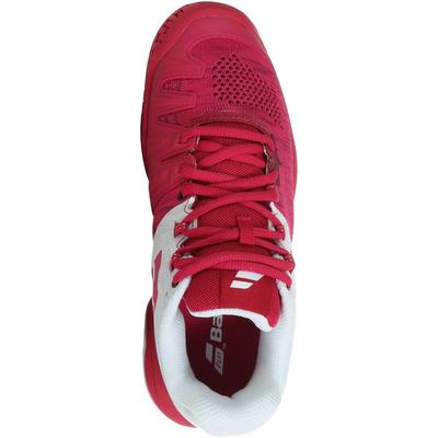 Babolat Womens Propulse Blast Tennis Shoes - White/Vivacious Red - main image