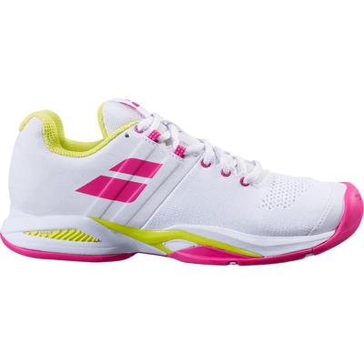 Babolat Womens Propulse Blast Tennis Shoes - White/Red Rose - main image