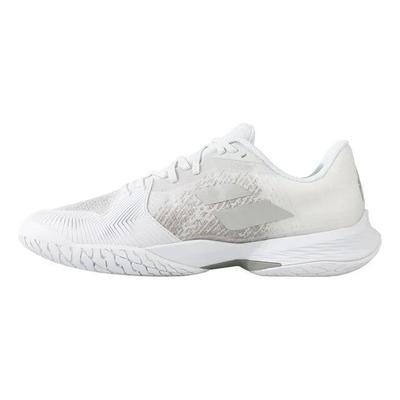 Babolat Womens Jet Mach III Tennis Shoes - White/Silver - main image