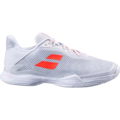 Babolat Womens Jet Tere Tennis Shoes - White/Coral