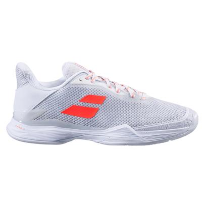 Babolat Womens Jet Tere Clay Tennis Shoes - White/Coral