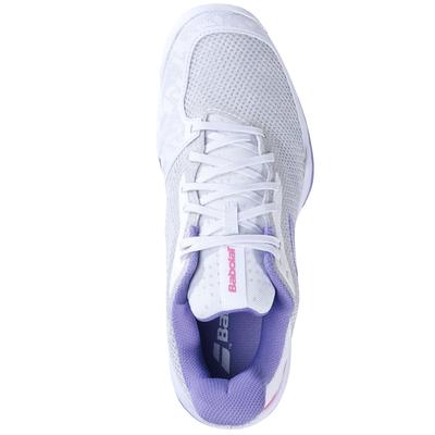 Babolat Womens Jet Tere Tennis Shoes - White/Lavender - main image