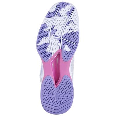 Babolat Womens Jet Tere Tennis Shoes - White/Lavender - main image