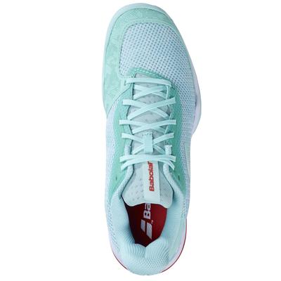 Babolat Womens Jet Tere Grass/Sand Court Tennis Shoes - Yucca/White - main image