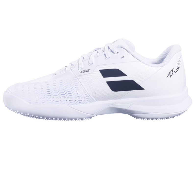Babolat Womens Jet Mach 4 Wimbledon Grass Court Tennis Shoes 2026 - White/Black - main image