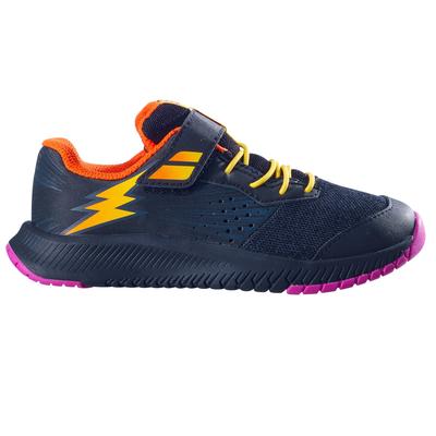 Babolat Kids Pulsion Velcro Tennis Shoes - Noir/Violet