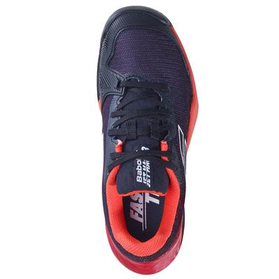 Babolat Kids Jet Mach 3 Tennis Shoes - Black/Poppy Red - main image