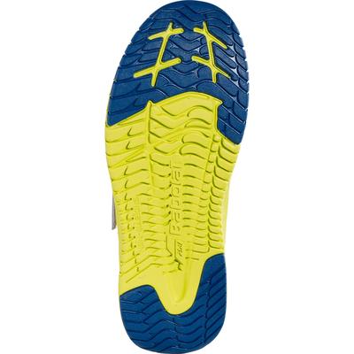 Babolat Kids Pulsion Velcro Tennis Shoes - Dark Blue/Sulphur Spring