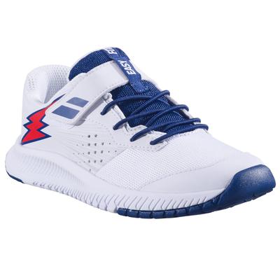 Babolat Kids Pulsion Velcro Tennis Shoes - White/Estate Blue - main image