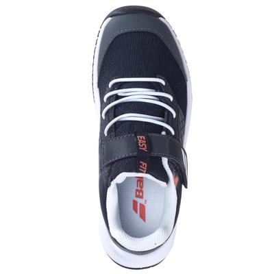 Babolat Kids Pulsion Velcro Tennis Shoes - Black/White