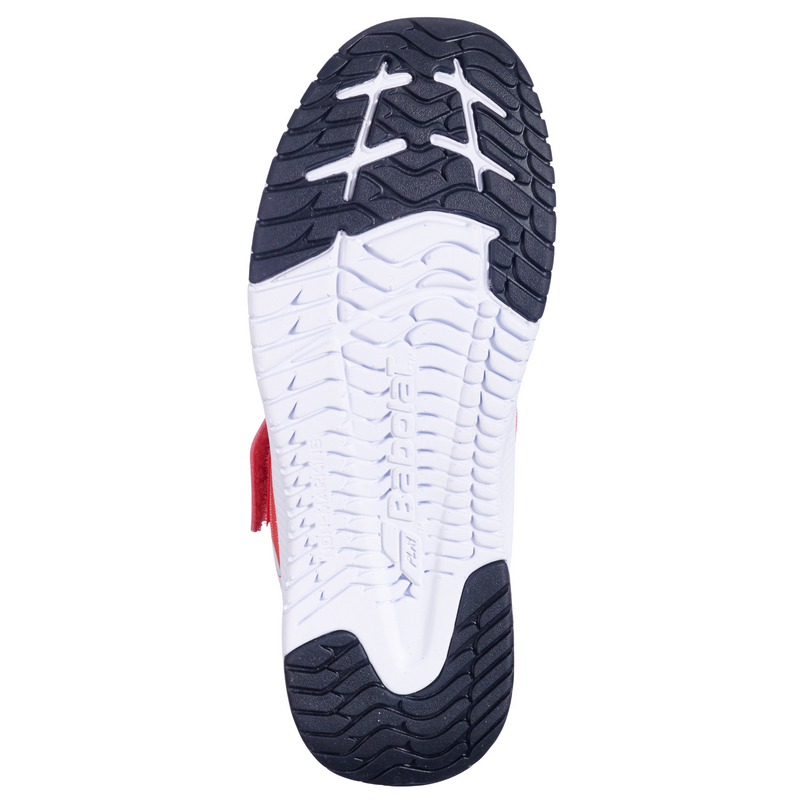 Babolat Kids Pulsion Velcro Tennis Shoes - Red/White - main image