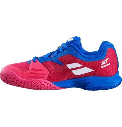 Babolat Kids Jet Tennis Shoes - Red/Estate Blue - main image